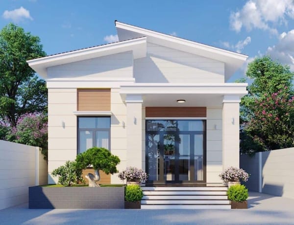 Mẫu thiết kế nhà phố 1 tầng diện tích 80m2