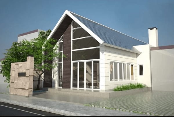 Mẫu thiết kế nhà phố 1 tầng diện tích 100m2