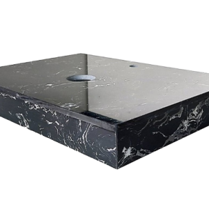 BÀN ĐÁ LAVABO MÀU ĐEN VÂN MÂY14Đ