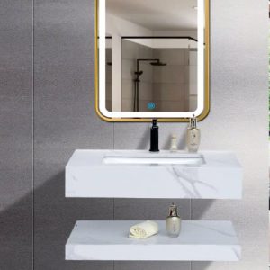 BỘ BÀN ĐÁ LAVABO 2 Tầng Chống Trầy LBD02