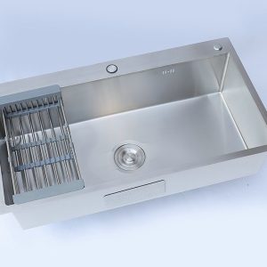 CHẬU RỬA CHÉN 1 HỘC INOX 304 CỞ LỚN 90X50CM
